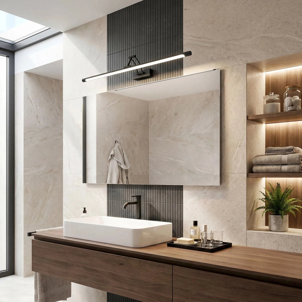 Applique Da Bagno Led Swe026-1w 60cm Black