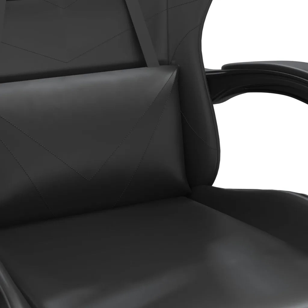 Sedia da Gaming | Sedia da e-sports Girevole Nera in Similpelle