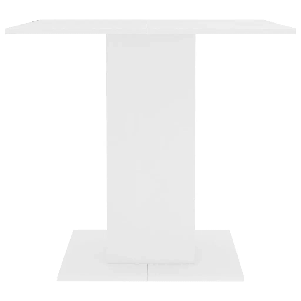 Tavolo da Pranzo Bianco 80x80x75 cm in Truciolato