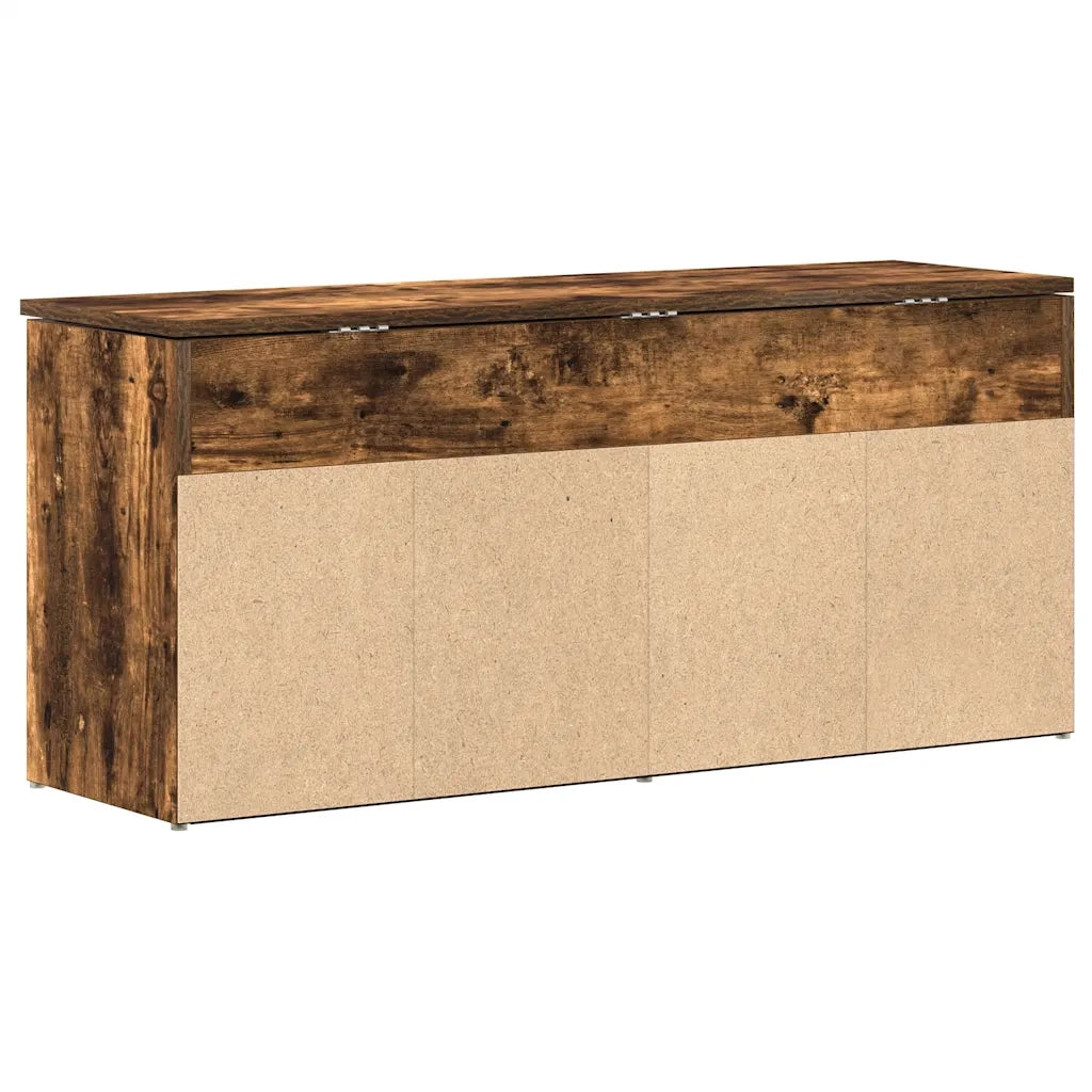 Scarpiera Rovere Fumo 102x30,5x45 cm in Legno Multistrato 859140