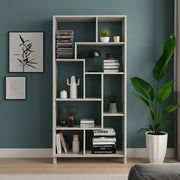 Biblioteca Veniano, Libreria 8 Ripiani, 68x25x161h cm Grigio