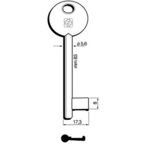 CHIAVI SILCA PATENT BONAITI PARI 6P3D BZ- 5,0 pz