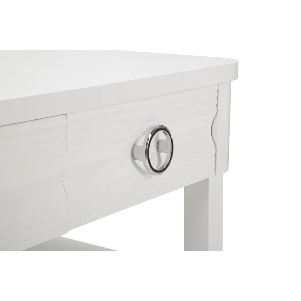 Tavolino VKH516, Bianco, Legno, 90x60x47 cm