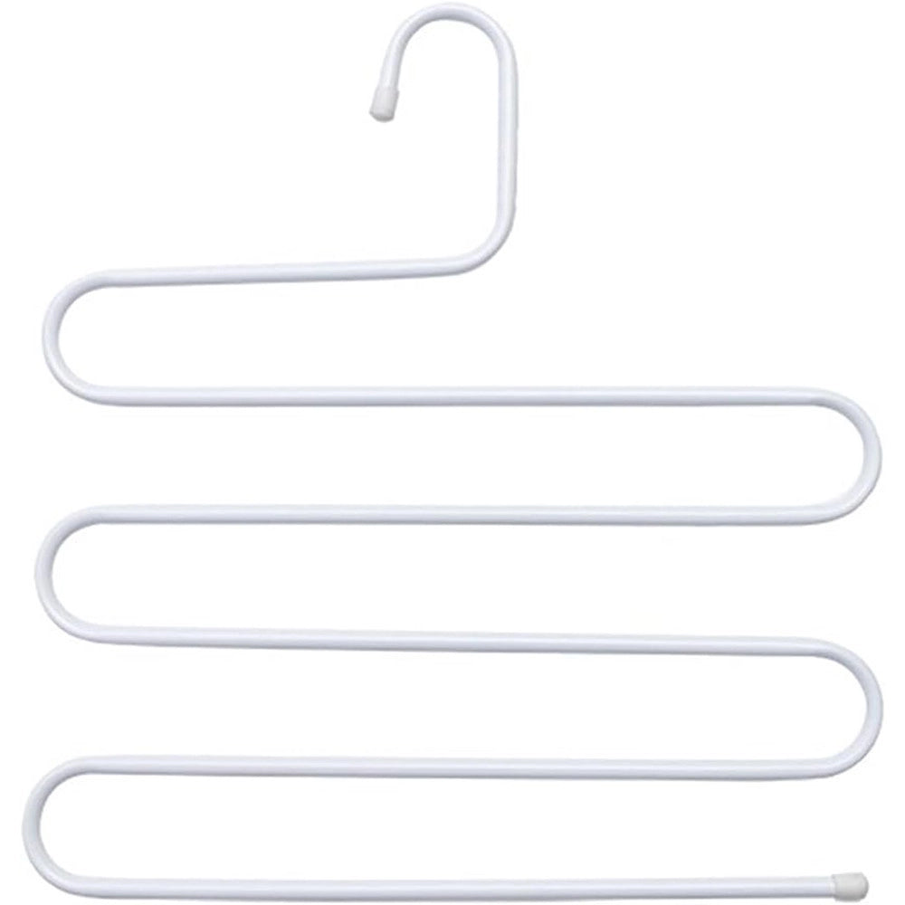 Trade Shop - Gruccia Appendi Pantaloni Jeans Forma A S Multistrato 34x34cm Bianco Salvaspazio 87697 -