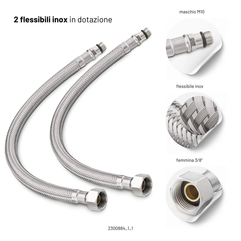 Miscelatore per lavabo jazz con leva in metallo e sistema quickinstall integrato *** finitura- oro lucido, confezione 1
