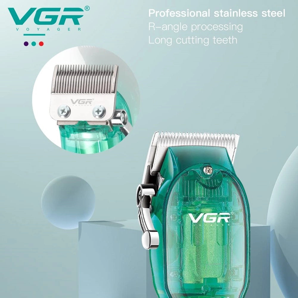 Trade Shop - Tagliacapelli Professionale Uomo Senza Fili Ricaricabile Usb Leva Conica Vgr V-660 -