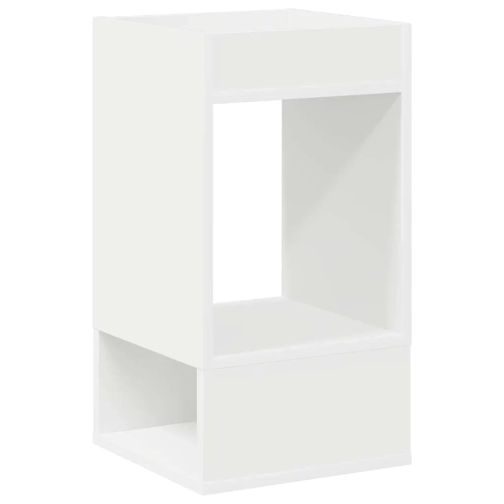 Tavolino 2 pcs Bianco 30 x 30 x 56 cm Legno multistrato