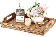 Scudo per bagno da casa tovagliolo decorativo pannello di esposizione scudo per tavolo - rete per tazze - maniglione - organizzatore per tavolo - servizio per cucina decorativo - 37 x 27 cm naturale