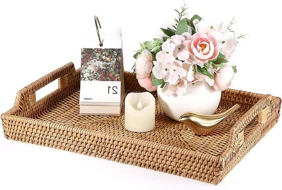 Scudo per bagno da casa tovagliolo decorativo pannello di esposizione scudo per tavolo - rete per tazze - maniglione - organizzatore per tavolo - servizio per cucina decorativo - 37 x 27 cm naturale
