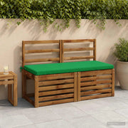 Cuscini per Panchina a 2 Pezzi SOEST 2 pz 100% Poliestere Verde 949295