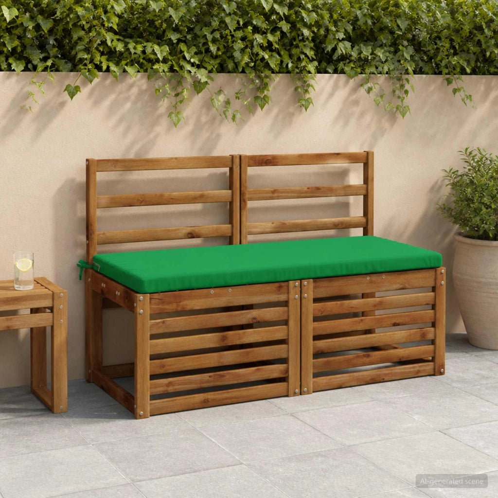 Cuscini per Panchina a 2 Pezzi SOEST 2 pz 100% Poliestere Verde 949295