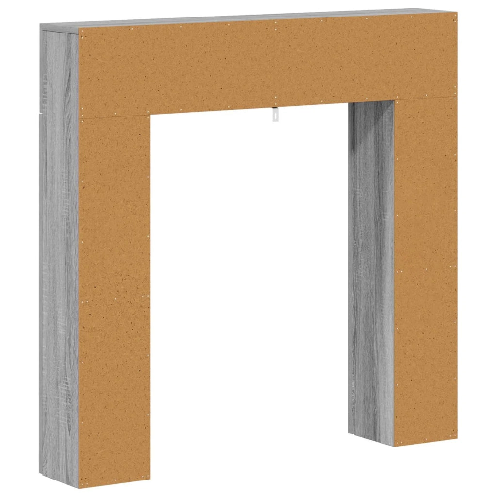 Cornice per camino Sonoma grigio 102 x 18 x 100,5 cm 8006603