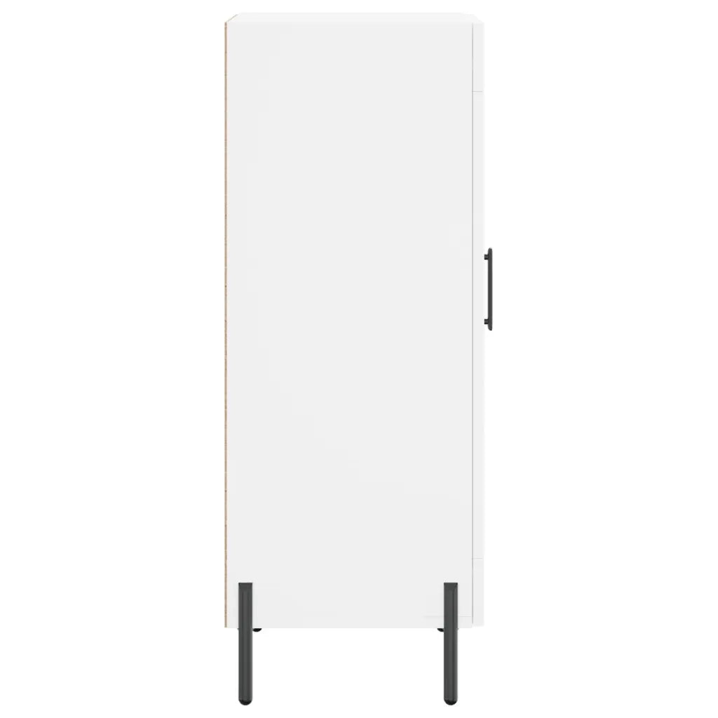 Credenza Bianca 34,5x34x90 cm in Legno Multistrato 830452