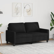 Divano a 2 Posti Nero 120 cm in Tessuto 359167