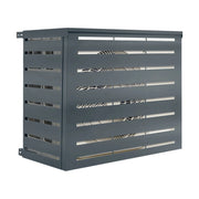 IDMarket - Coperchio per condizionatore in metallo grigio antracite per unità esterna 95 x 50 x 80 cm