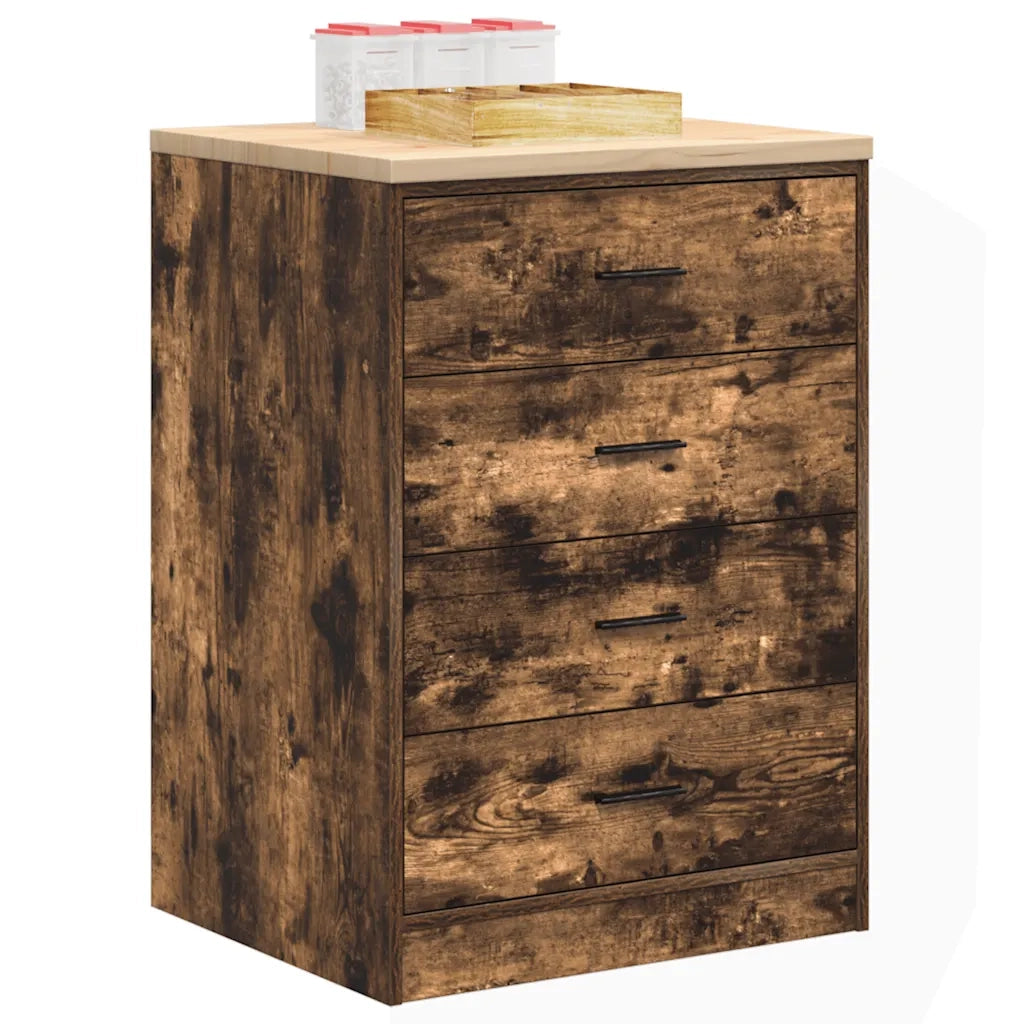 Armadietto da Garage in Rovere Affumicato 60x51x85 cm 860602