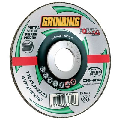 DISCO ABRASIVO TAGLIO MARMO DEPRESSO FORZA - MM 115X22,2,2 H.MM 3,2- 25 pezzi