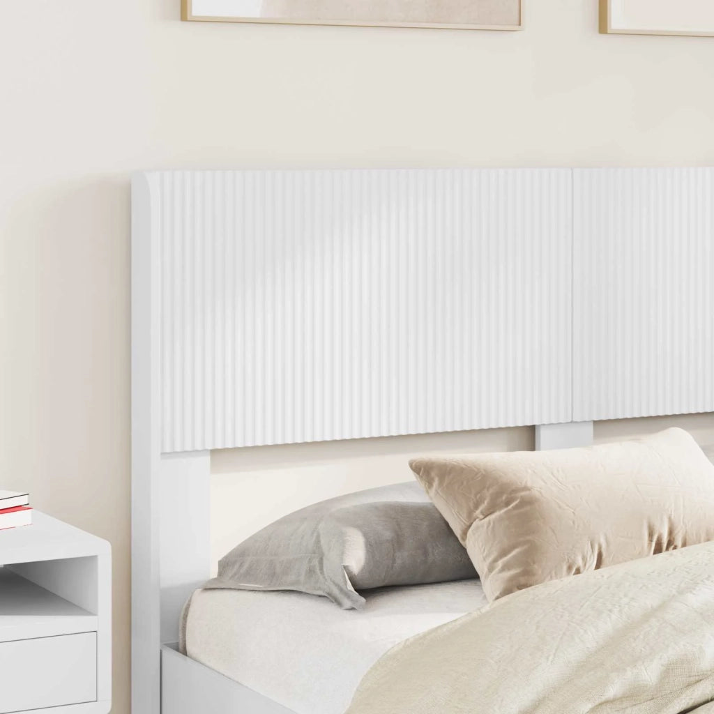 Struttura del letto con stoccaggio e testata Bianco 3414287