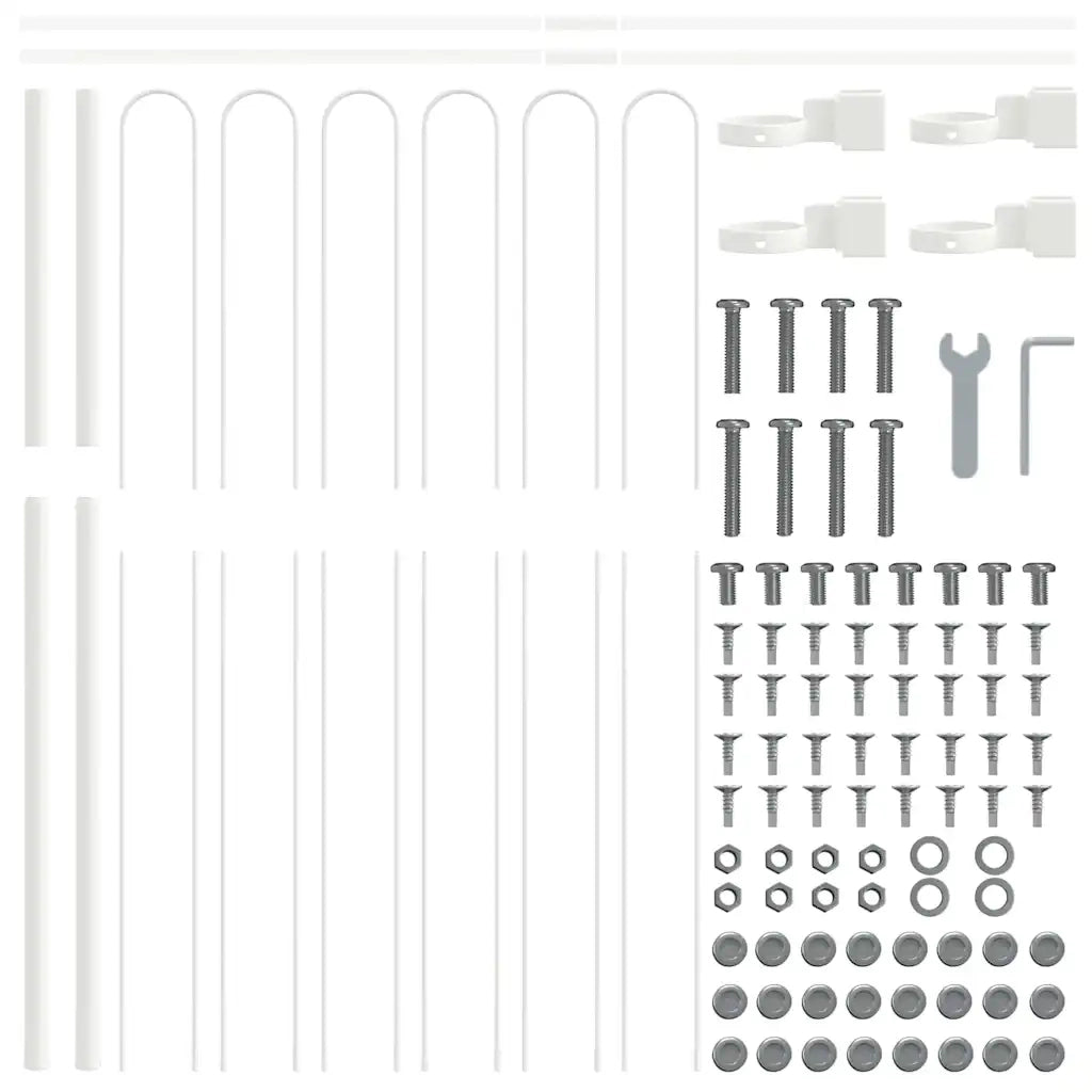 Recinzione per Giardino BOXTEL Bianco 42003887