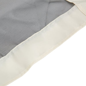 Zanzariera per Gazebo Tende di Ricambio Universale 335x207 cm con Cerniere Nero/Beige