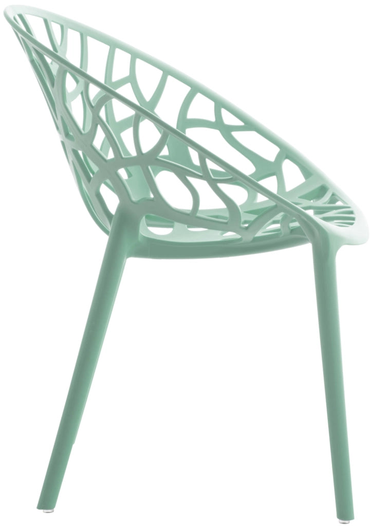 Set 4 sedie da giardino HOPE Verde chiaro
