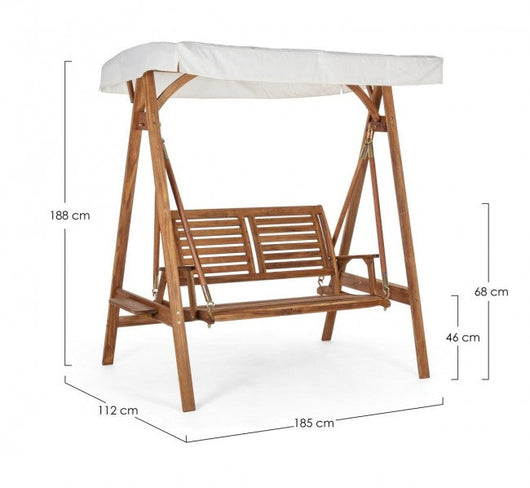 Dondolo 2 Posti 185x112x188h cm Noemi