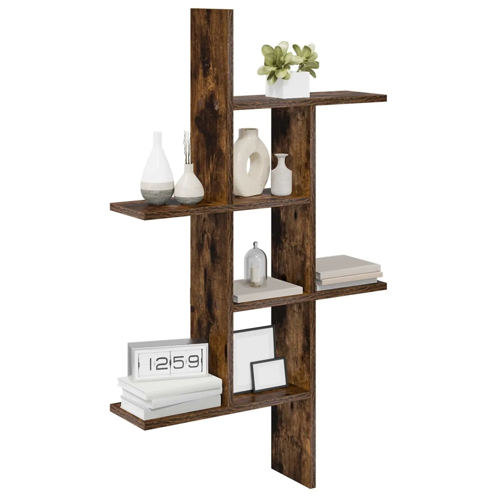 Scaffale da parete Rovere Fumo 61 x 15 x 102 cm 8012192