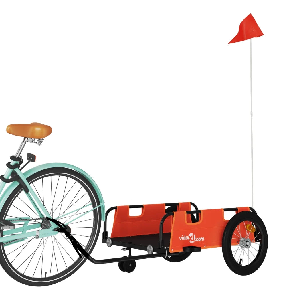 Rimorchio da Bici Arancione e Grigio Oxford e Ferro CFW5588864