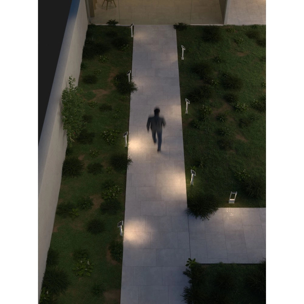 POPA - Faretto a energia solare bianco 100 cm 4000K Luce da giardino Beneito Faure