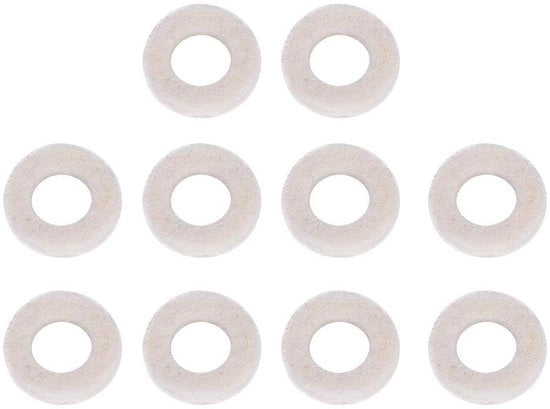 Set di Pads per Trombetta per Veloce Montaggio - Protezione per Chiavi - 10 Pezzi - Design Leggero - Componenti Professionali - Materiale Soffice e Liscio