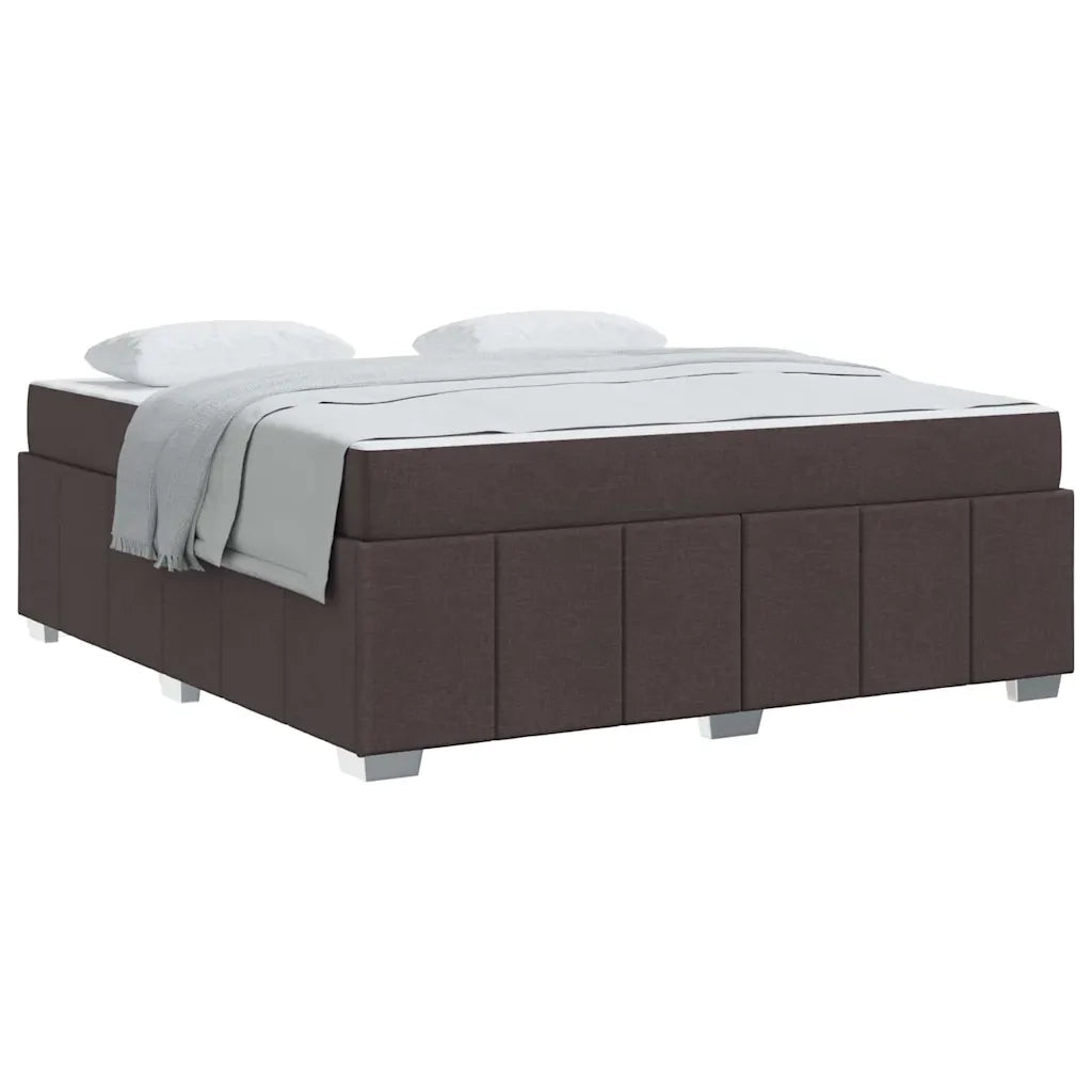 vidaXL Struttura del letto Marrone scuro 180 x 200 cm Tessuto