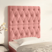 Testiera Rosa 80x7x118/128 cm Velluto 3116703
