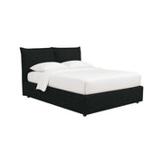 Uckfield, Letto Matrimoniale Sfoderabile Made in Italy, Grigio Scuro