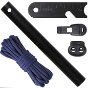Vuurstaal multifunzionale scheggiatrice con pietra focaia - corda in nylon 1,45 metro - Outdoor/Survival - manufatto artigianale - oltre 20.000 accensioni - accendino multifunzionale