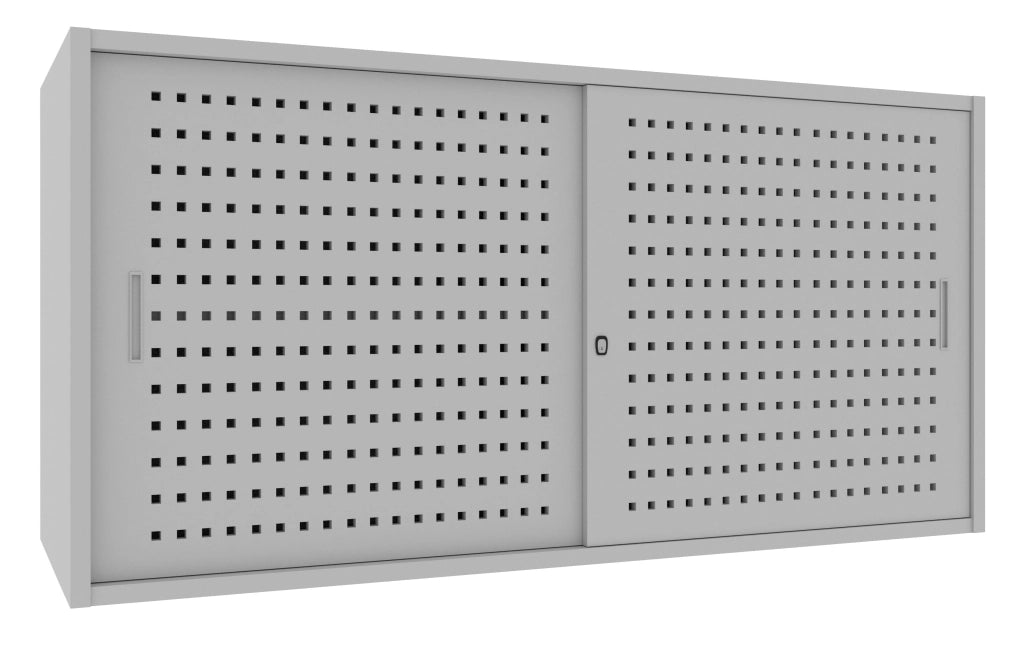 Armadio da ufficio con ante scorrevoli di metallo verniciato cm. 180x60x85H