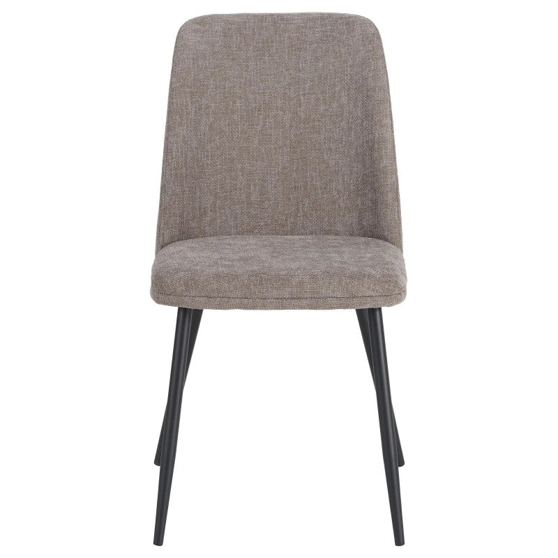 Set di 4 Sedie Tracy In Tessuto Color Tortora Dimensione 57x45x84cm