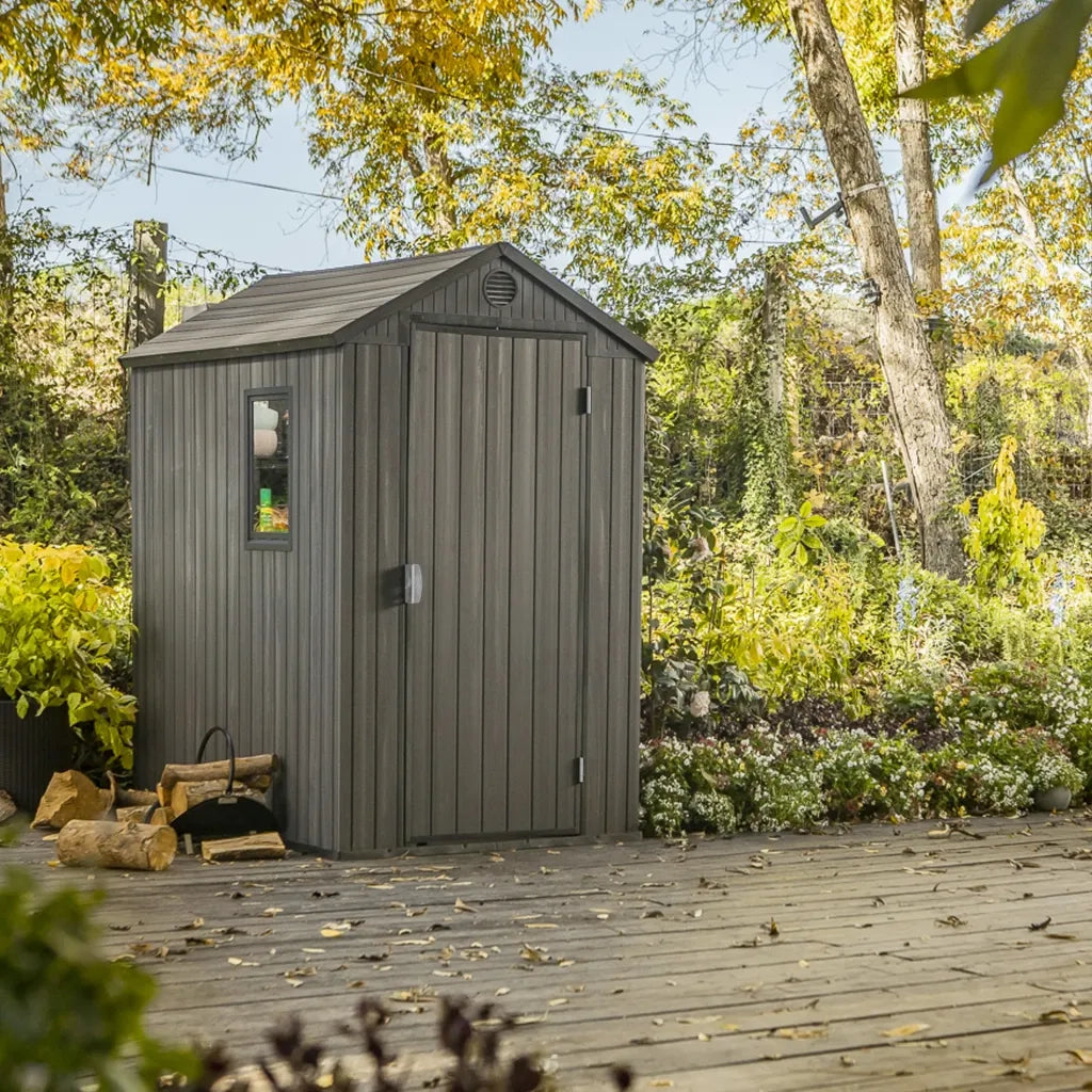 Keter Casetta da Giardino Darwin 46 Aspetto Legno Grigio 432439