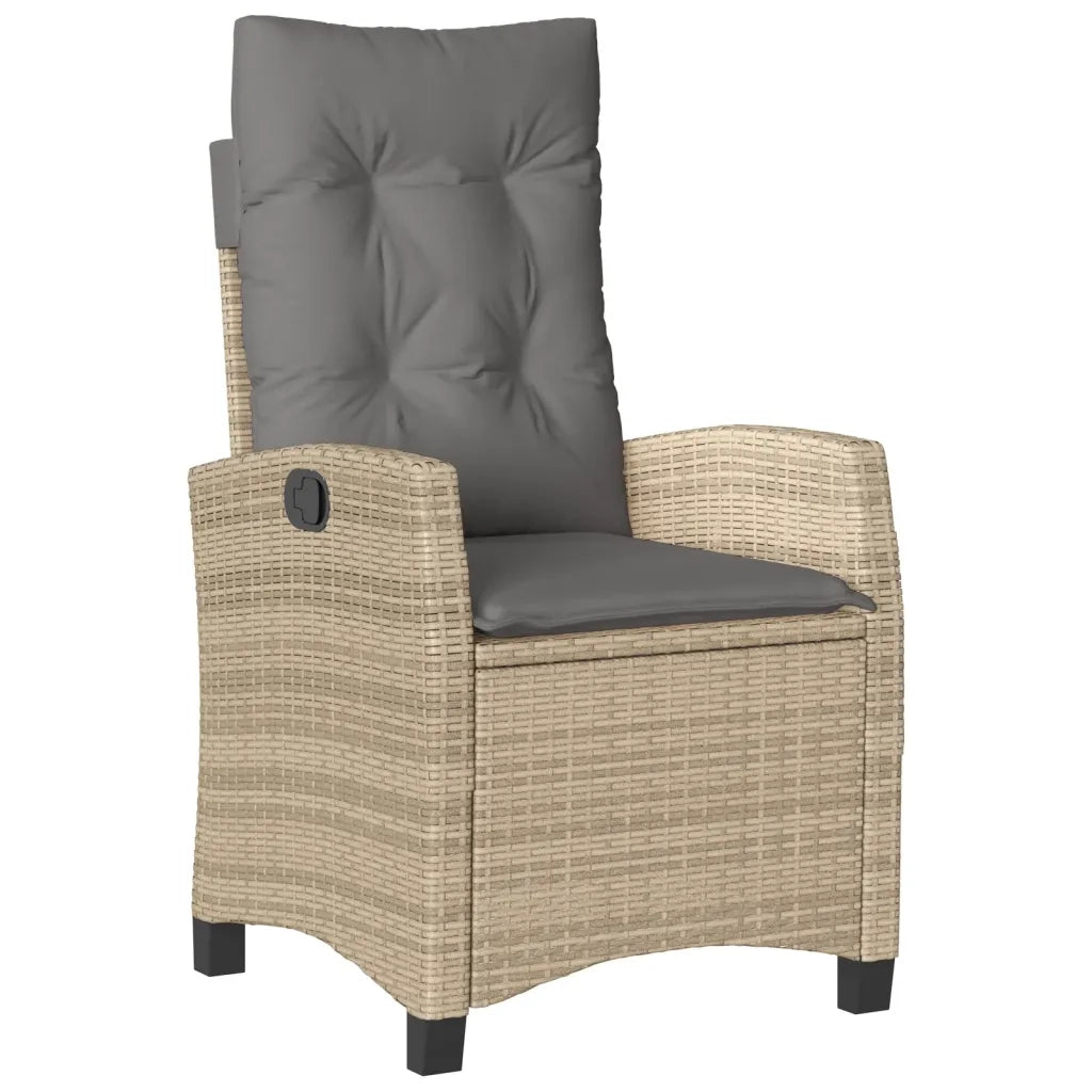 vidaXL Set da Pranzo da Giardino 5 pz con Cuscini Beige in Polyrattan
