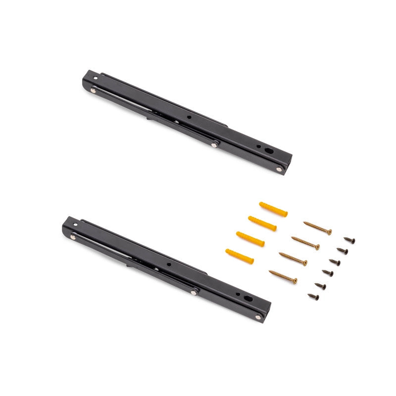 Set di supporti pieghevoli, lunghezza 403 mm, Acciaio, Verniciato bianco