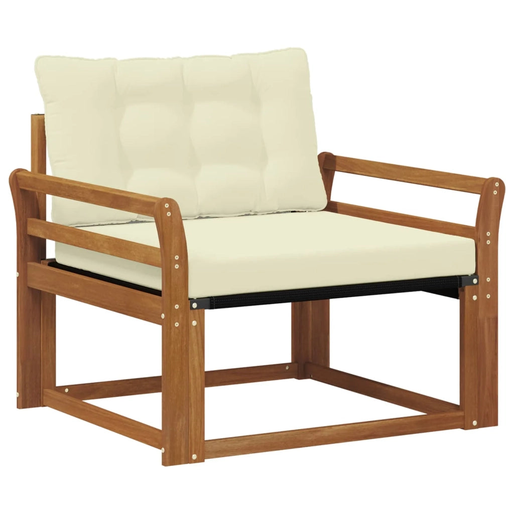 Set di divani da esterno-Sofa da giardino Legno di Acacia Massello e Textilene 298714