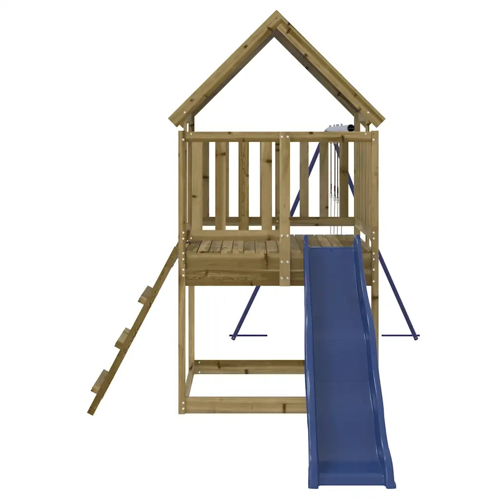 Set da Gioco da Esterno in Legno di Pino Impregnato