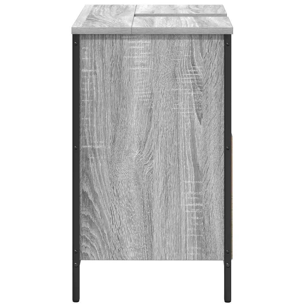 Mobile Lavabo da Bagno Grigio Sonoma 60x34,5x60 cm 861895