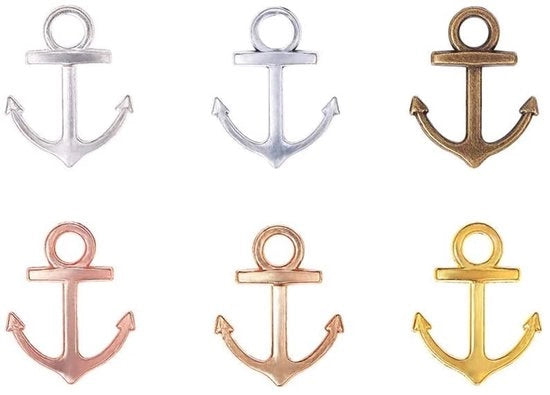 90 pezzi di accessori per gioielli in metallo antico per creare anelli di charm