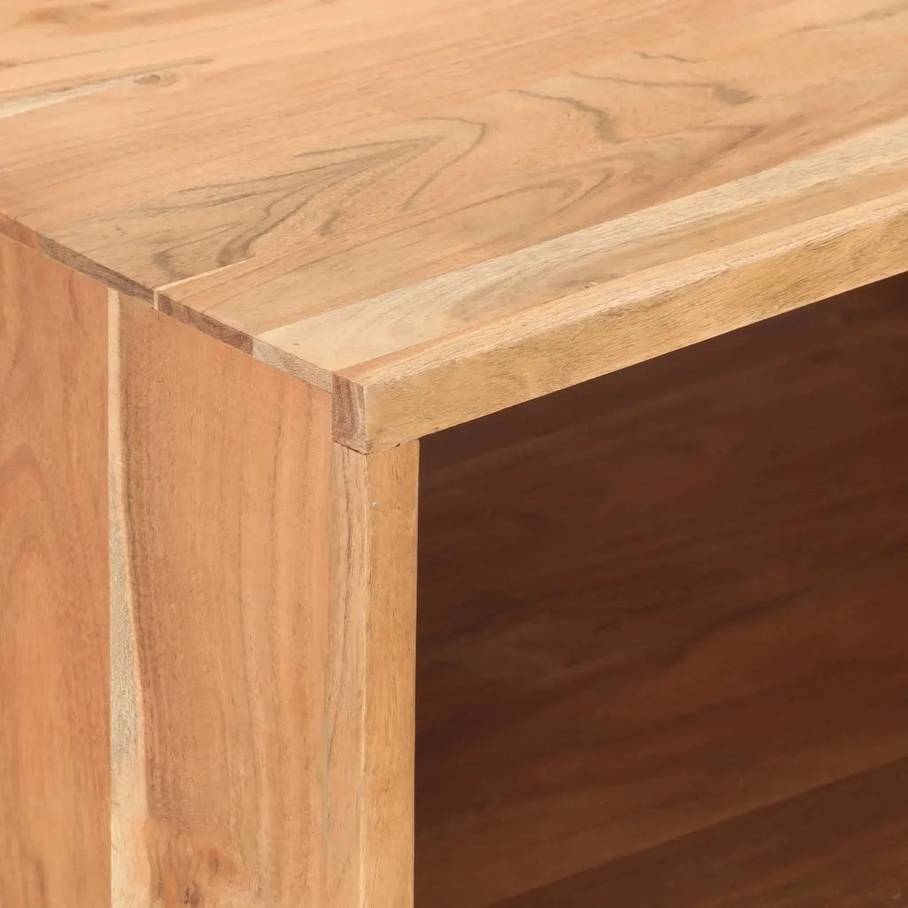 Tavolino da CaffÃ¨ 100x50x45 cm in Legno Massello di Acacia