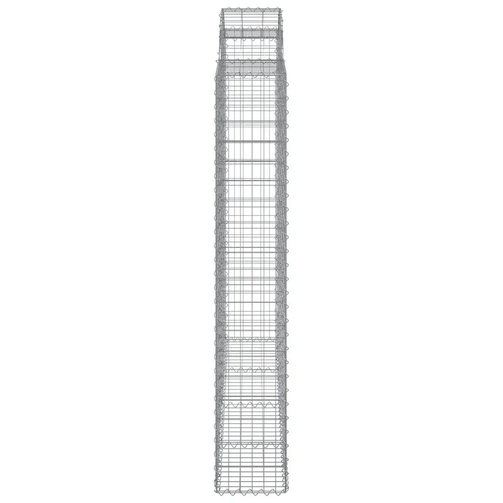 Cesti Gabbioni ad Arco 3 pz 200x30x180/200 cm Ferro Zincato 3146195