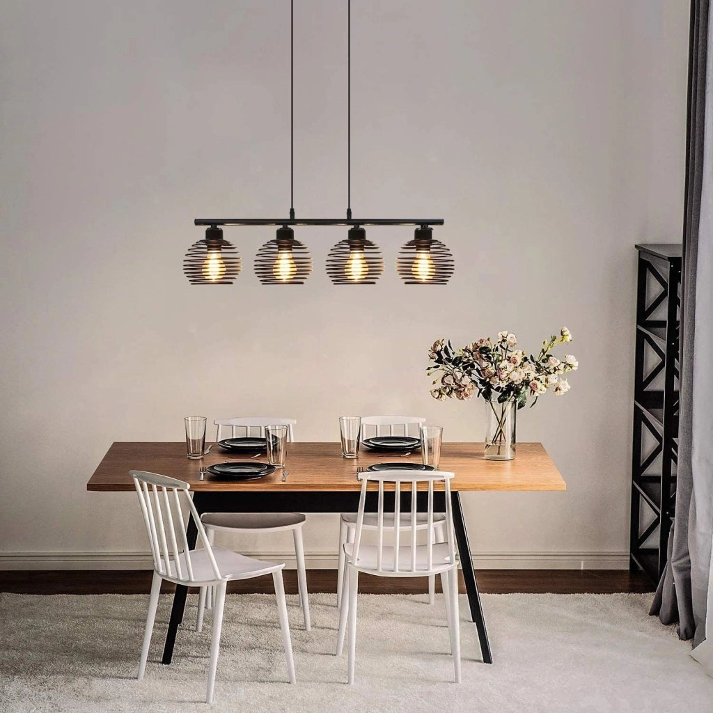 Lampadario ristorante ZMH a LED Lampadario E27 Lampadario retr¨° in ferro Lampadario vintage 120 cm
