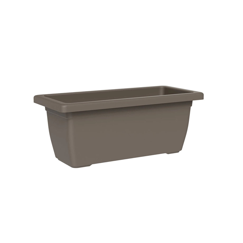 Vaso Rettangolare a Cassettone Outdoor Tera Tikal Sand 100x45 cm in Plastica Sabbia
