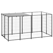 Gabbia/recinto per animali 2,42 m² acciaio nero 02_0041720