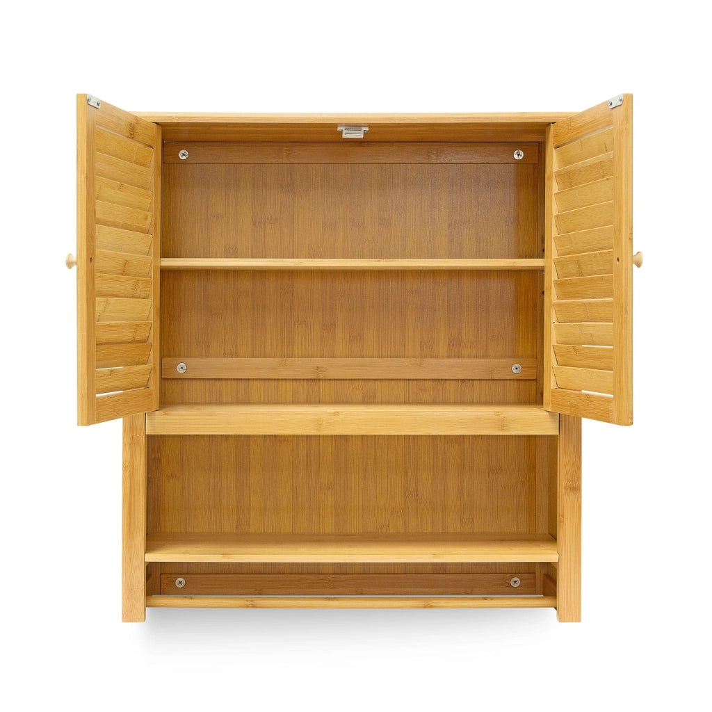 Mobiletto da bagno in bambù 66 x 62 cm 3213029