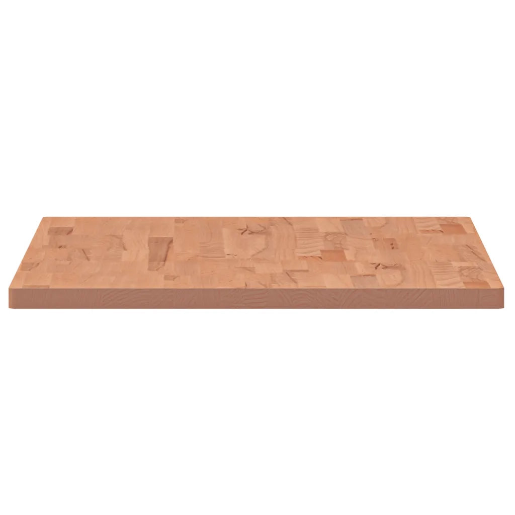 Piano Tavolo 100x60x2,5cm Rettangolare Legno Massello di Faggio 3188896